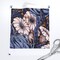 Blue Bold Floral Chrysanthemum Blooms Modern Garden Opulent Botanical Maximalist Moody Custom Printed Fabric by Spoonflower Various Fabrics by the Yard or Fat Quarter